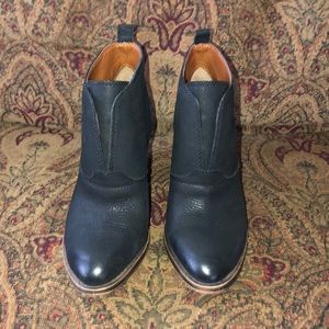 Lucky Brand Black Leather Ankle Boots